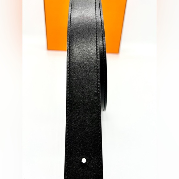 NEW RARE Hermés Limited Edition "H" SMILE Buckle Togo 32mm Belt Size: XXL NWOT - Picture 5 of 8
